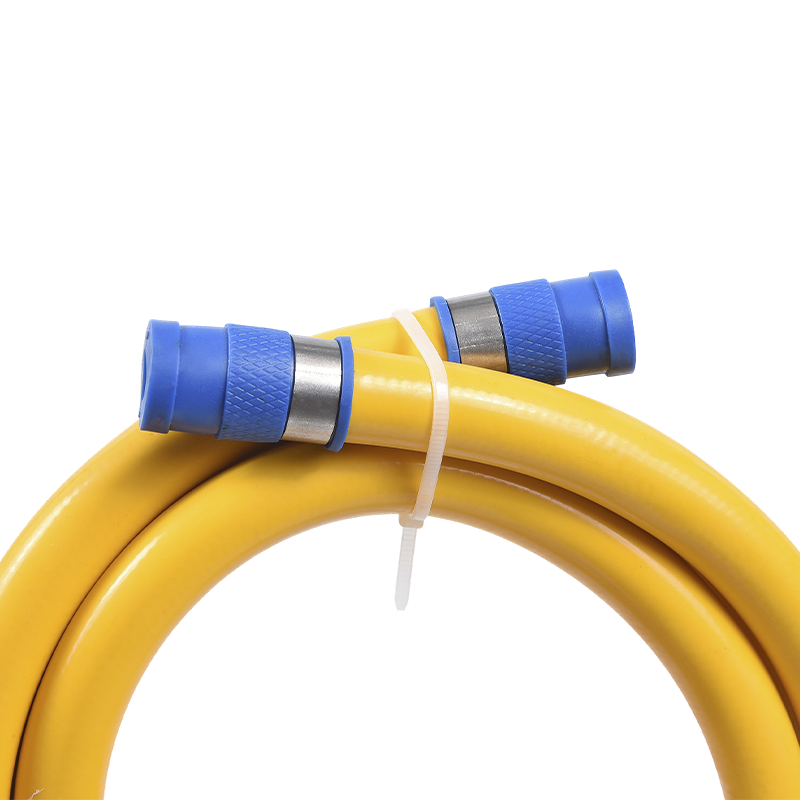 Stainless Steel Flexible Yellow PVC Gas Hose